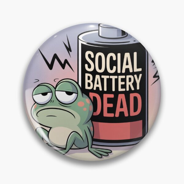 Item preview, Social Battery Dead Frog designed and sold by KiriStudio.