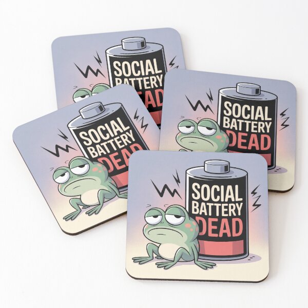 Item preview, Social Battery Dead Frog designed and sold by KiriStudio.