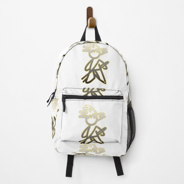 Item preview, Minimalist Stick Figure Super Saiyan Neon Yellow Outline Anime Sketch designed and sold by DesignArtist.ia.