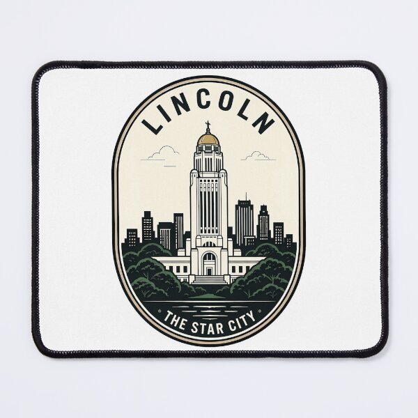 Item preview, Lincoln Nebraska State Capitol Star City Badge designed and sold by k3rstman1.