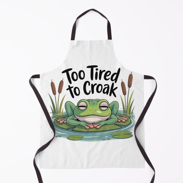 Item preview, Too Tired To Croak Frog designed and sold by KiriStudio.
