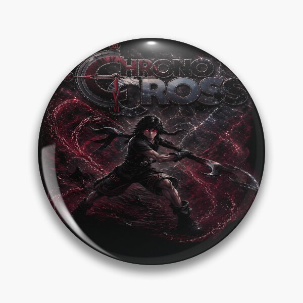 Item preview, The Chrono Trigger-Dark Serge Chrono Cross - Red Eyes Warrior Aesthetic - Epic Fantasy Game Art Design designed and sold by Trinidesigns123.