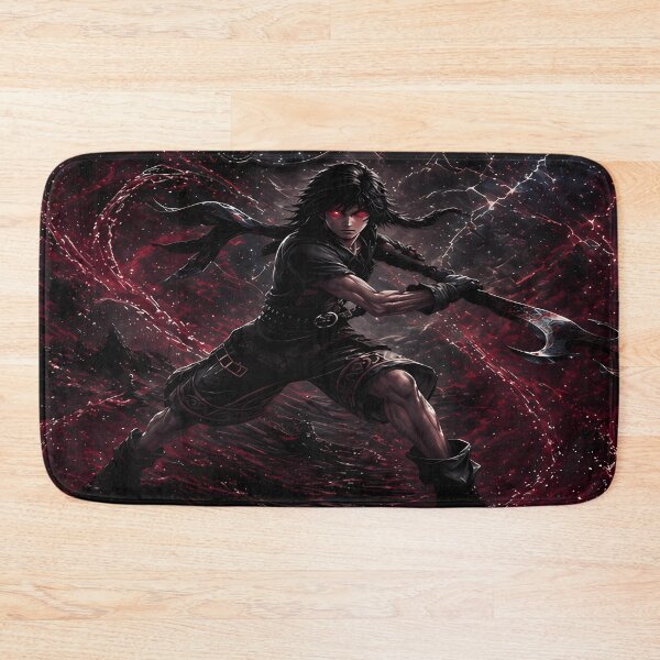 Item preview, The Chrono Trigger-Dark Serge Chrono Cross - Red Eyes Warrior Aesthetic - Epic Fantasy Game Art Design designed and sold by Trinidesigns123.