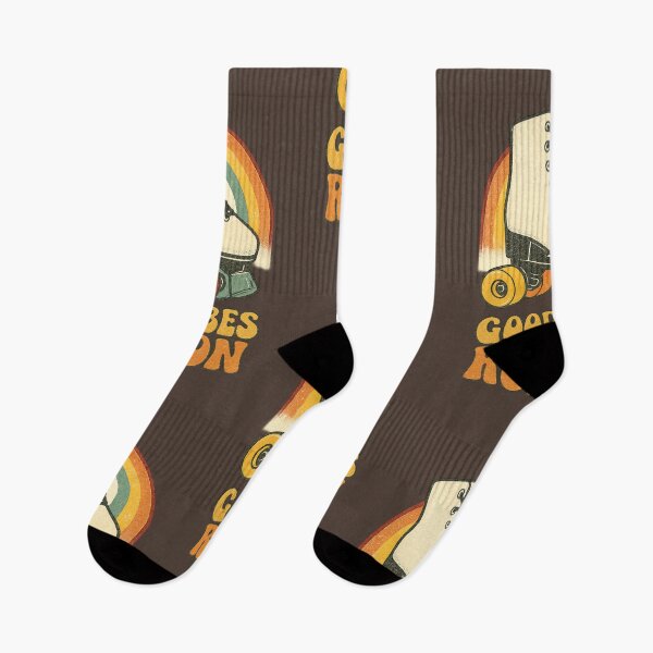 Item preview, Good Vibes Roll On – Retro Roller Skate Rainbow Design designed and sold by JonelCrafts.