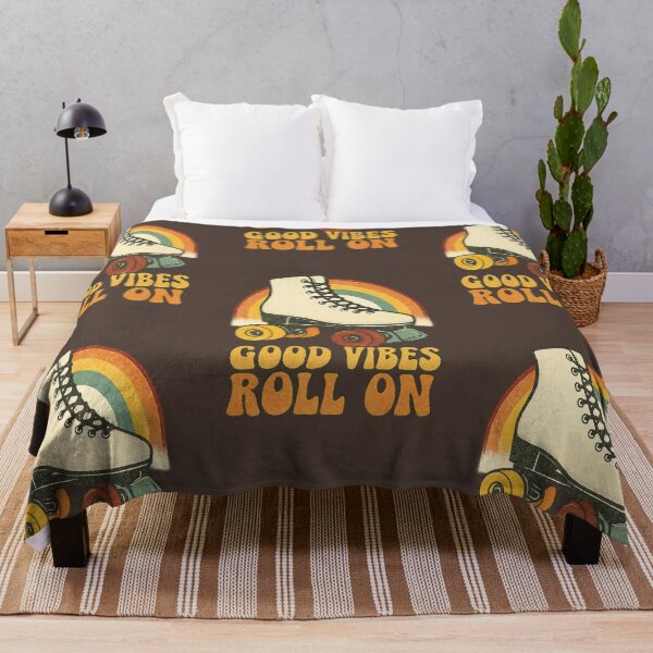 Item preview, Good Vibes Roll On – Retro Roller Skate Rainbow Design designed and sold by JonelCrafts.