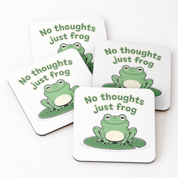 Item preview, No Thoughts Just Frog designed and sold by KiriStudio.