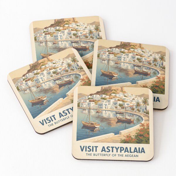 Item preview, Astypalaia Greece, Greek Island Vintage Travel Tourism designed and sold by TravelersGems.
