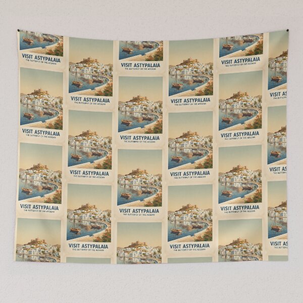Item preview, Astypalaia Greece, Greek Island Vintage Travel Tourism designed and sold by TravelersGems.