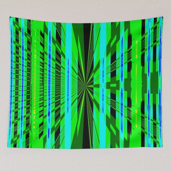 Item preview, Abstract Pattern "A colorful curtain 2" designed and sold by Gluecknika.