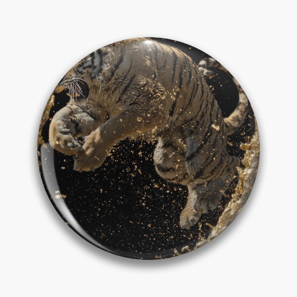 Item preview, Golden Tiger Splash Dynamic Art designed and sold by Visual Foundry.