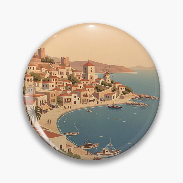 Item preview, Chios Greece, Greek Island Vintage Travel Tourism designed and sold by TravelersGems.