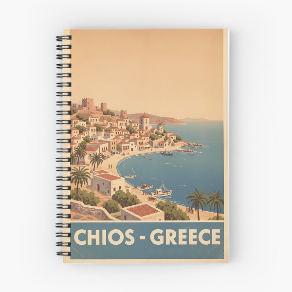 Item preview, Chios Greece, Greek Island Vintage Travel Tourism designed and sold by TravelersGems.