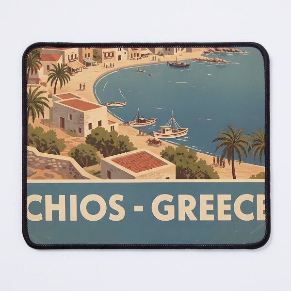 Item preview, Chios Greece, Greek Island Vintage Travel Tourism designed and sold by TravelersGems.