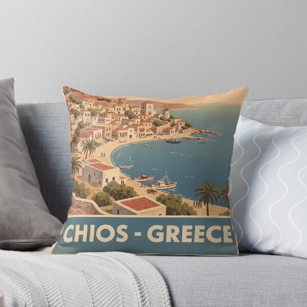 Item preview, Chios Greece, Greek Island Vintage Travel Tourism designed and sold by TravelersGems.