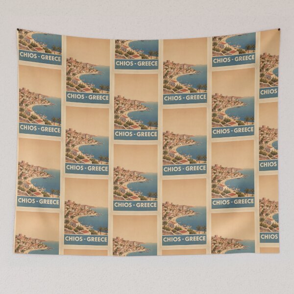 Item preview, Chios Greece, Greek Island Vintage Travel Tourism designed and sold by TravelersGems.