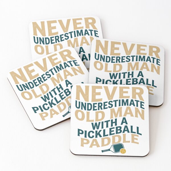 Item preview, Funny Pickleball - Never Underestimate Old Man With A Pickleball Paddle designed and sold by CutOutIdols.