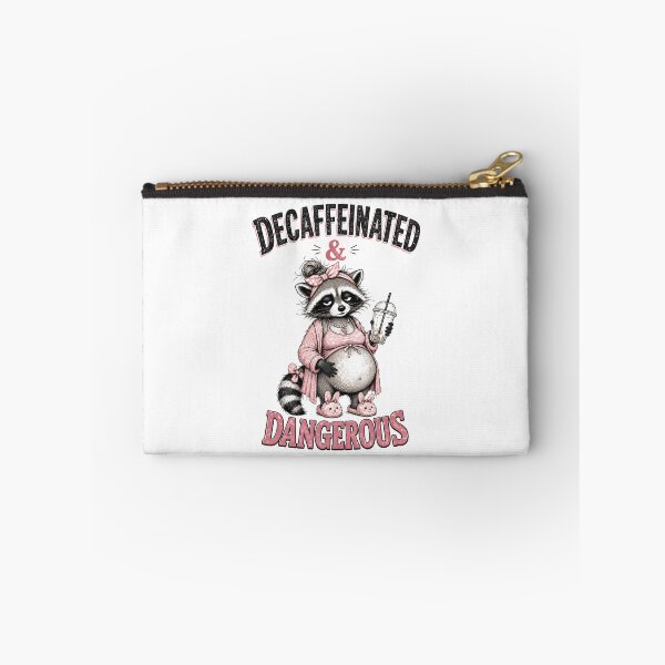 Item preview, Pregnant Girl Summer Funny Decaffeinated Feral Raccoon Mom designed and sold by DesignsByAnett.