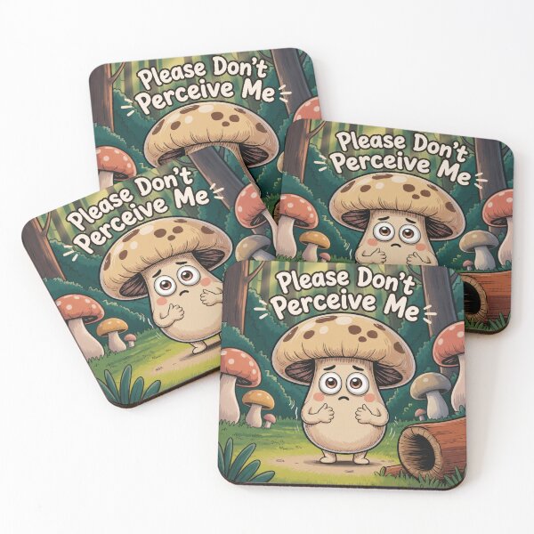 Item preview, Please Don’t Perceive Me Mushroom designed and sold by KiriStudio.