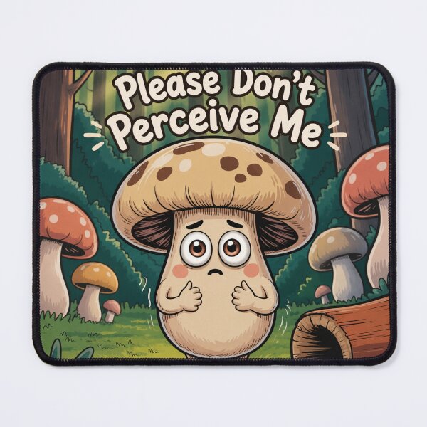 Item preview, Please Don’t Perceive Me Mushroom designed and sold by KiriStudio.