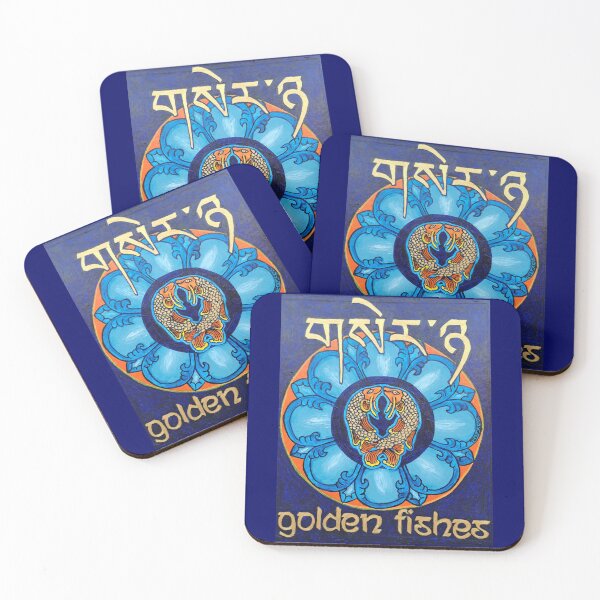Item preview, Auspicious Golden Fishes in lotus designed and sold by TathagataFamily.
