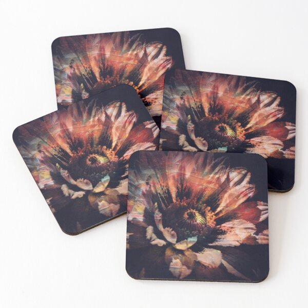 Item preview, Fire Petal — Dark Multiexposure Floral Art designed and sold by CunningMaskPrints.