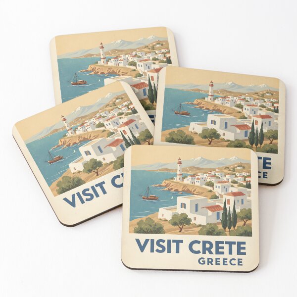 Item preview, Crete Greece, Greek Island Vintage Travel Tourism designed and sold by TravelersGems.