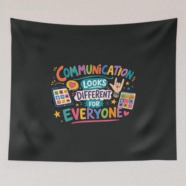 Item preview, Communication Looks Different for Everyone Autism Speech Therapy, Special Education Mental Health Teacher  designed and sold by alenaz.