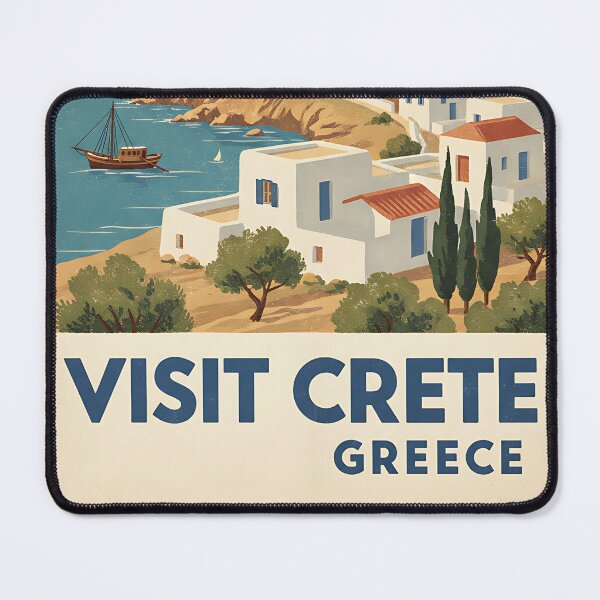 Item preview, Crete Greece, Greek Island Vintage Travel Tourism designed and sold by TravelersGems.