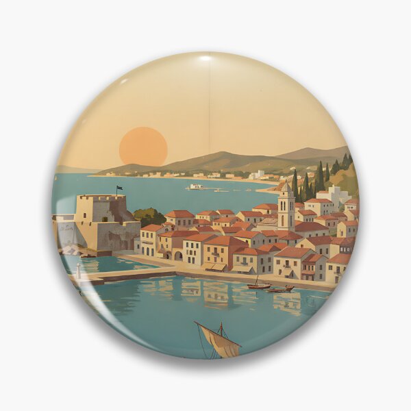 Item preview, Corfu Greece, Greek Island Vintage Travel Tourism designed and sold by TravelersGems.
