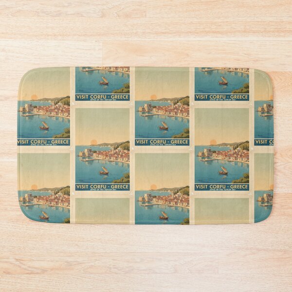 Item preview, Corfu Greece, Greek Island Vintage Travel Tourism designed and sold by TravelersGems.