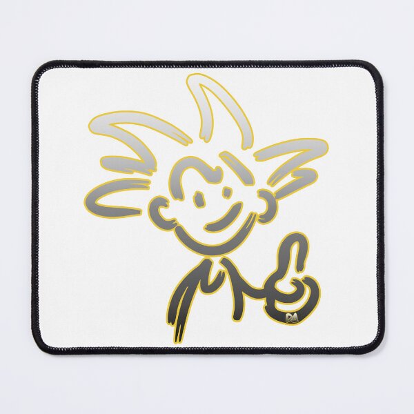 Item preview, Happy Super Saiyan Stick Figure Minimalist Anime Neon Sketch designed and sold by DesignArtist.ia.