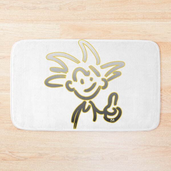 Item preview, Happy Super Saiyan Stick Figure Minimalist Anime Neon Sketch designed and sold by DesignArtist.ia.