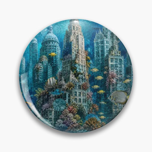 Item preview,  Underwater Metropolis: The Sunken City designed and sold by DarVibe Designs.