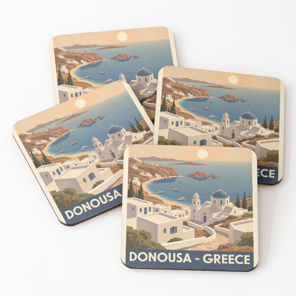 Item preview, Donousa Greece, Greek Island Vintage Travel Tourism designed and sold by TravelersGems.