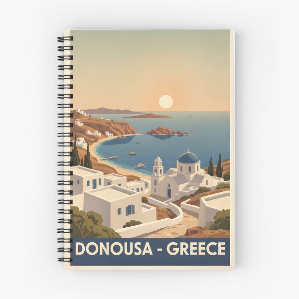 Item preview, Donousa Greece, Greek Island Vintage Travel Tourism designed and sold by TravelersGems.