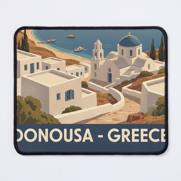Item preview, Donousa Greece, Greek Island Vintage Travel Tourism designed and sold by TravelersGems.