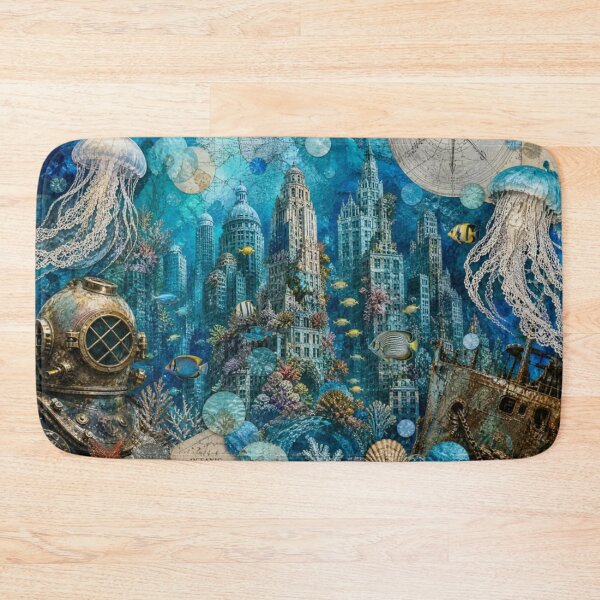 Item preview,  Underwater Metropolis: The Sunken City designed and sold by DarVibe Designs.
