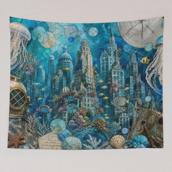 Item preview,  Underwater Metropolis: The Sunken City designed and sold by DarVibe Designs.