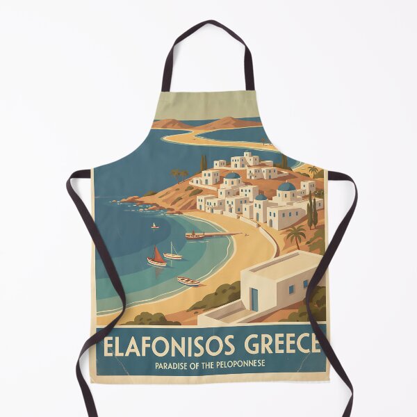 Item preview, Elafonisos Greece, Greek Island Vintage Travel Tourism designed and sold by TravelersGems.