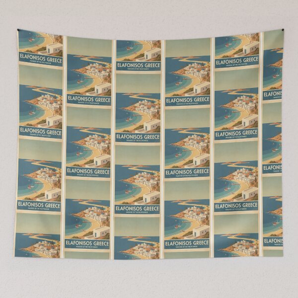 Item preview, Elafonisos Greece, Greek Island Vintage Travel Tourism designed and sold by TravelersGems.