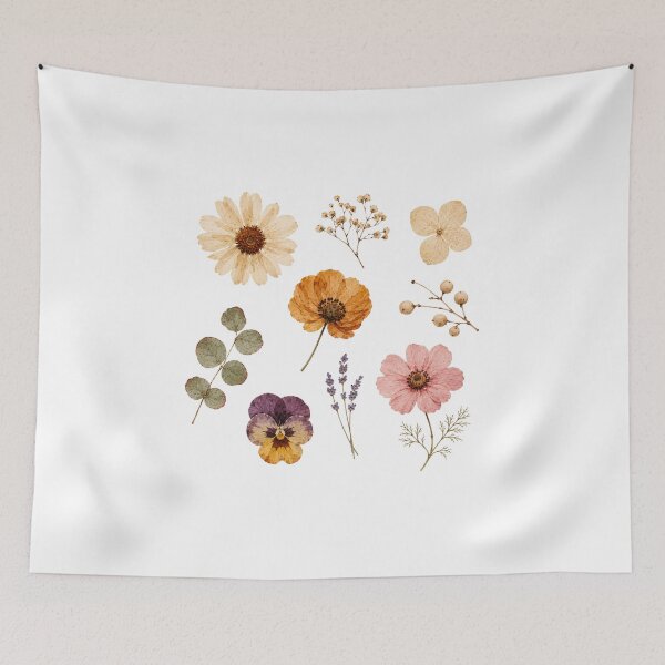 Item preview, whimsical floral wildflower designed and sold by bosamji.