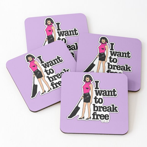 Item preview, I Want To Break Free – Retro Parody Sticker designed and sold by LuluLeb.