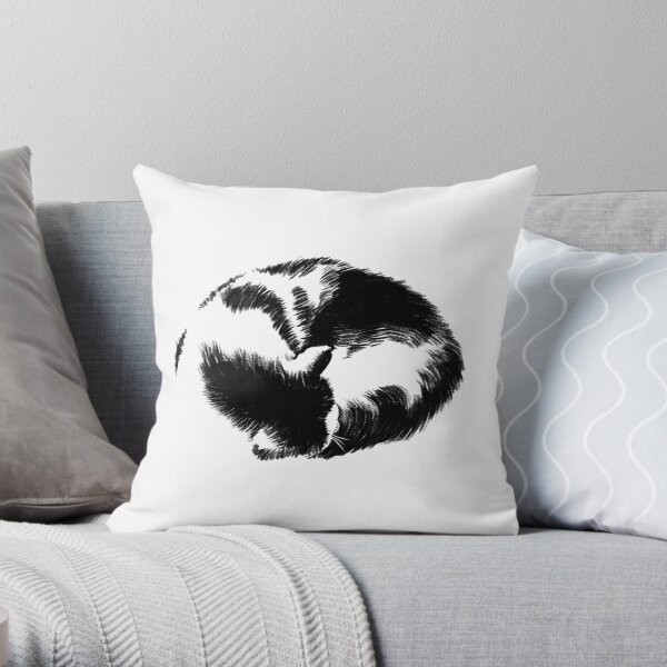 Cat Loaf Throw Pillow
