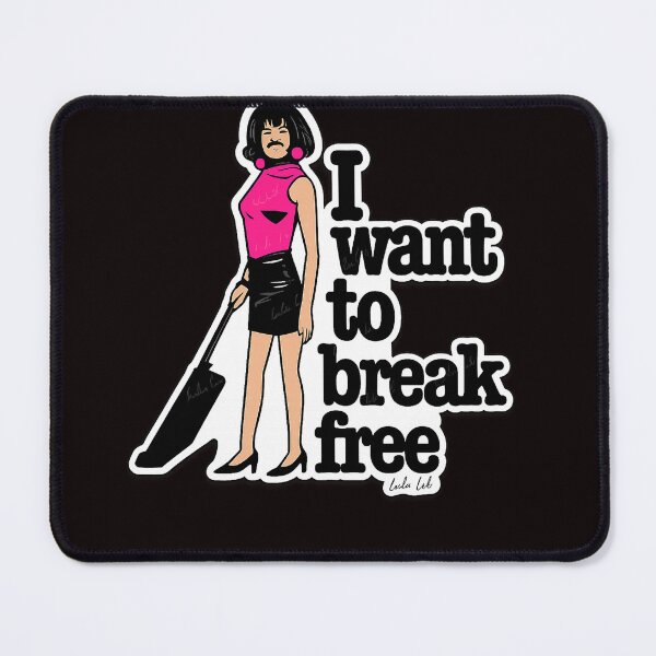 Item preview, I Want To Break Free – Retro Parody Sticker designed and sold by LuluLeb.