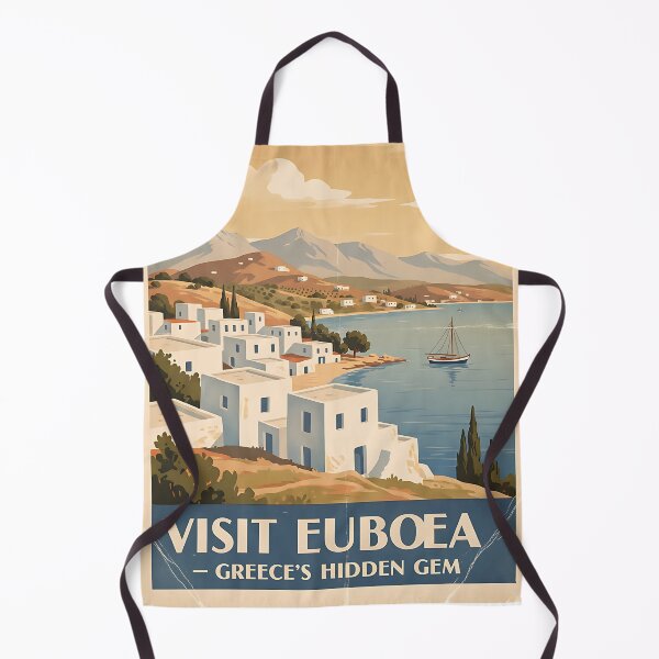 Item preview, Euboea Greece, Greek Island Vintage Travel Tourism designed and sold by TravelersGems.