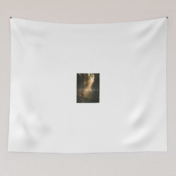 Item preview, Red Fox in Dawn Forest - Atmospheric Wildlife Print designed and sold by NightlarkS.