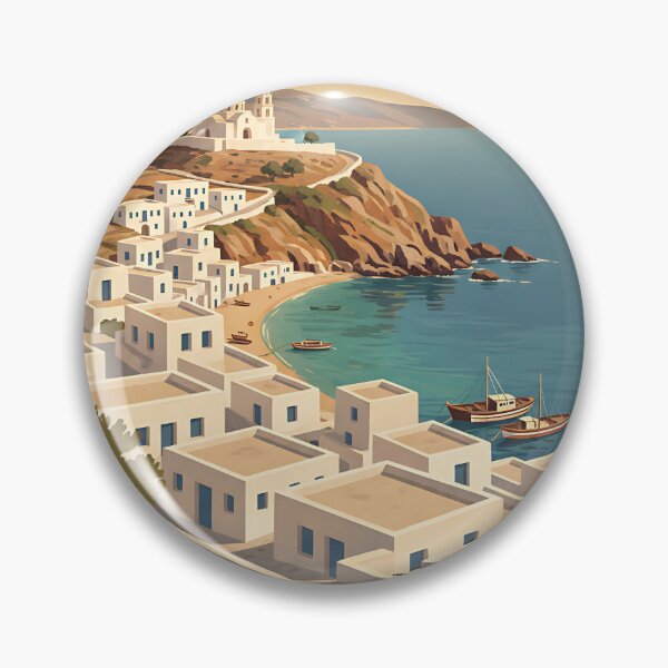 Item preview, Folegandros Greece, Greek Island Vintage Travel Tourism designed and sold by TravelersGems.