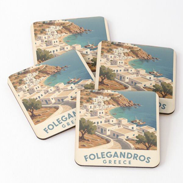 Item preview, Folegandros Greece, Greek Island Vintage Travel Tourism designed and sold by TravelersGems.