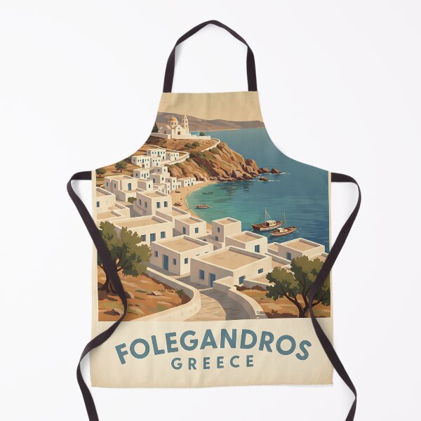 Item preview, Folegandros Greece, Greek Island Vintage Travel Tourism designed and sold by TravelersGems.