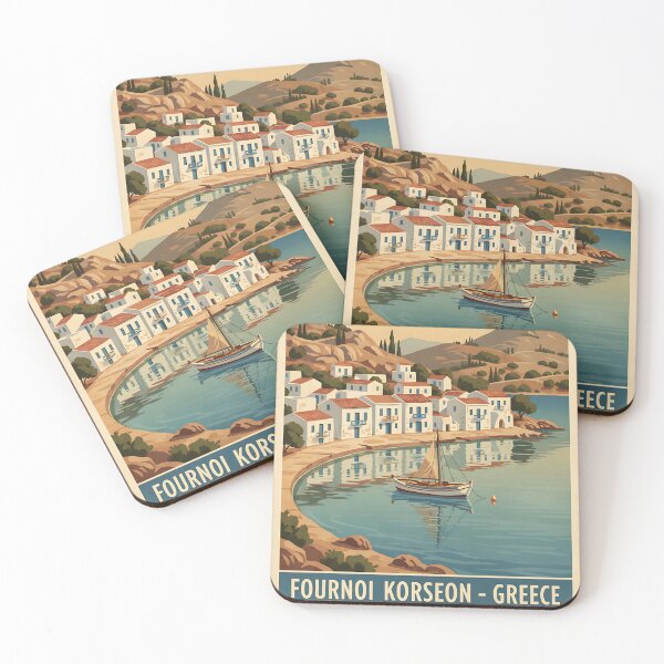 Item preview, Korseon Greece, Greek Island Vintage Travel Tourism designed and sold by TravelersGems.